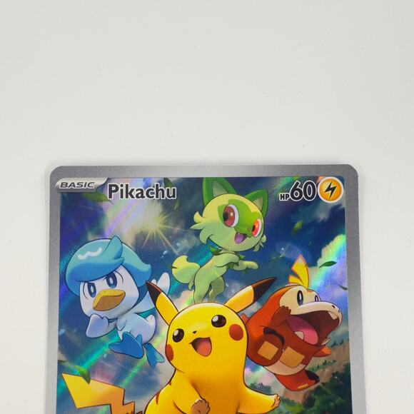 Pikachu Adventuring Together SVPEN 027 Scarlet & Violet Promo NM Holo Pokémon - Picture 2 of 6